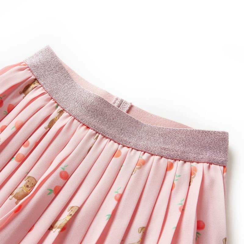 Világos narancssárga redős gyerekszoknya 104