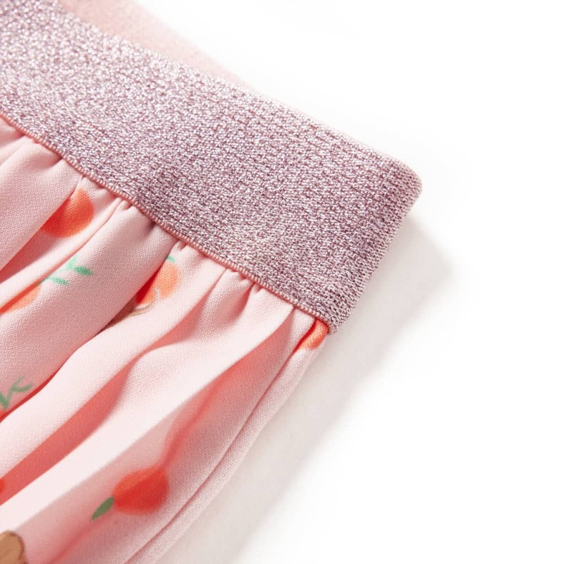 Világos narancssárga redős gyerekszoknya 104