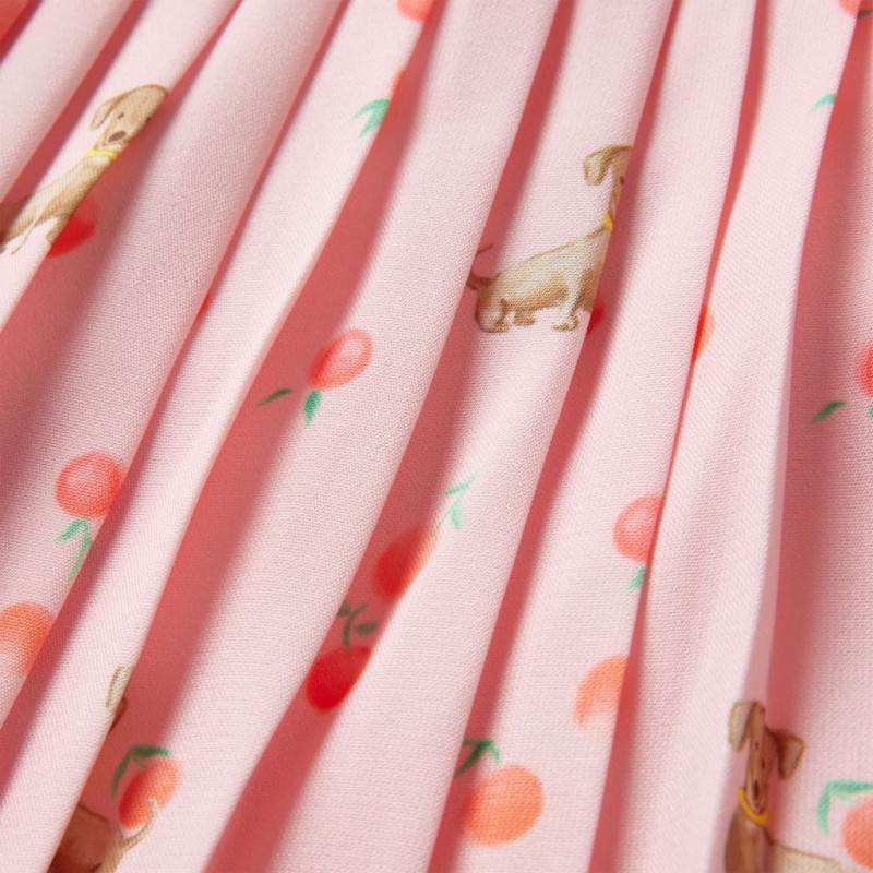 Világos narancssárga redős gyerekszoknya 128