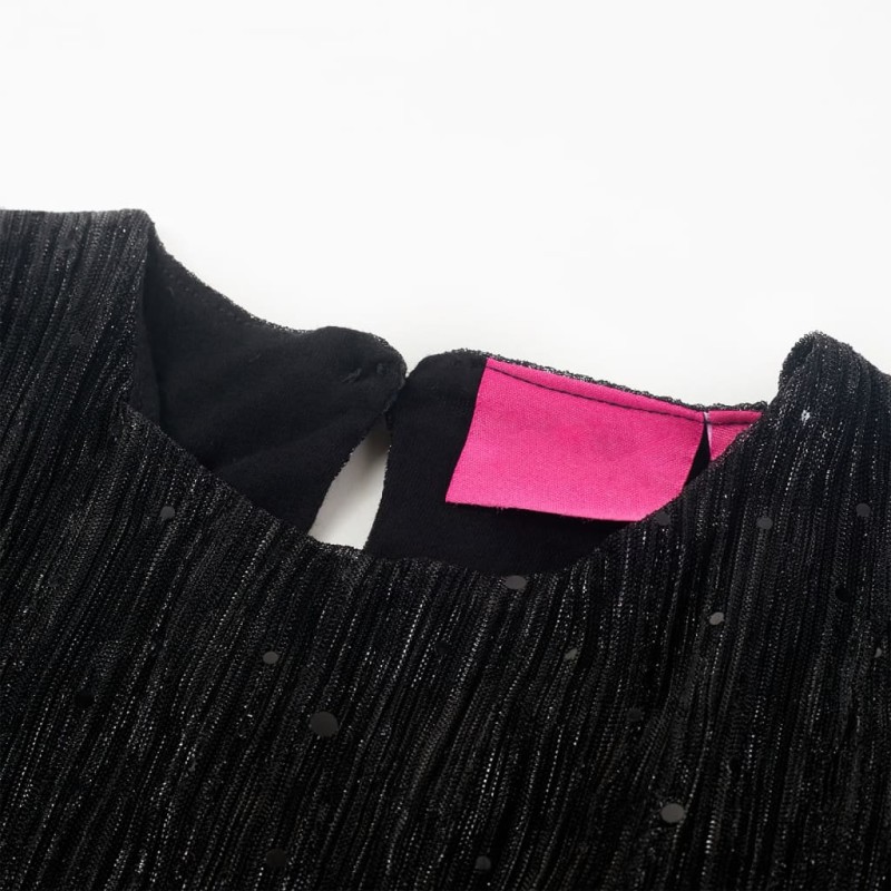 Fekete hosszú ujjú gyerekruha 116